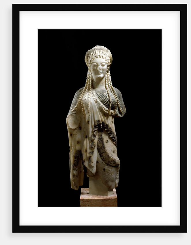 Marble sculpture of kore by Anonymous