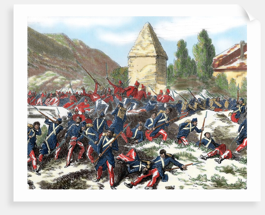 Italian unification (1859-1924). Battle of Volturno (1860). Neapolitans recoil to the other side of by Anonymous