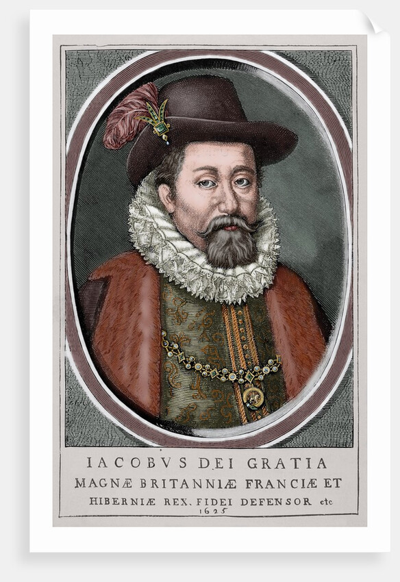 James VI and I (1566-1625). King of Scots as James VI and king of England and Ireland as James I. Co by Anonymous