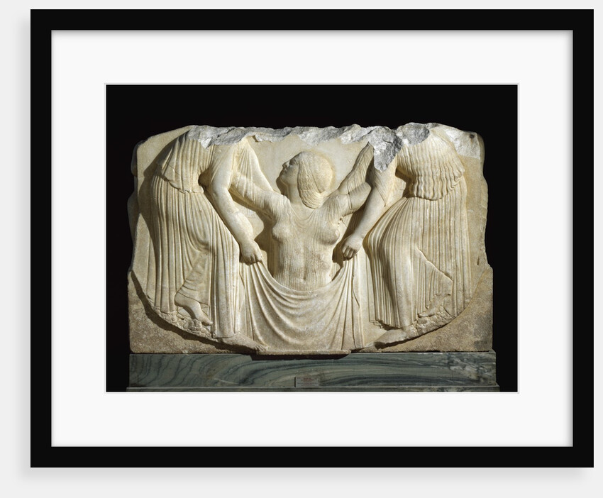 Detail of the Ludovisi Throne depicting the birth of Aphrodite by Anonymous