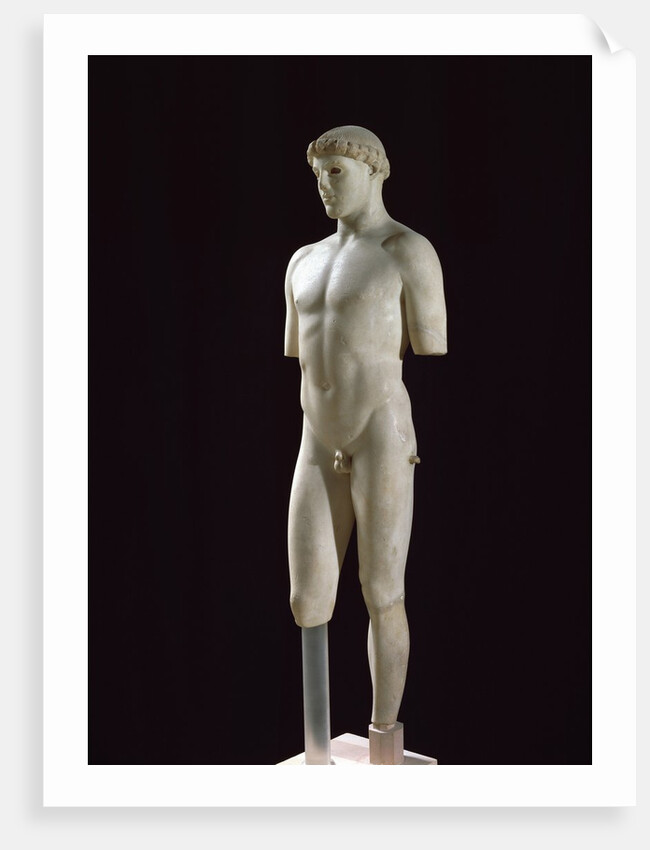 Ancient Greek sculptur of the Kritios Ephebe by Anonymous