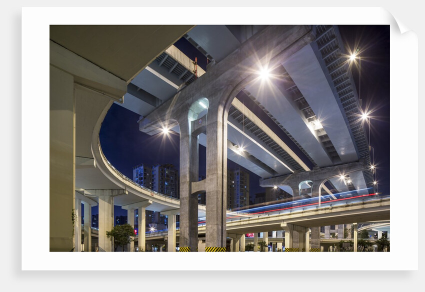 Highway Overpass, Chengdu, Sichuan Province, China by Anonymous