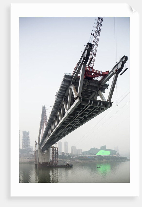 Dongshuimen Bridge Construction, Chongqing, China by Anonymous