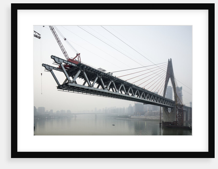 Dongshuimen Bridge Construction, Chongqing, China by Anonymous