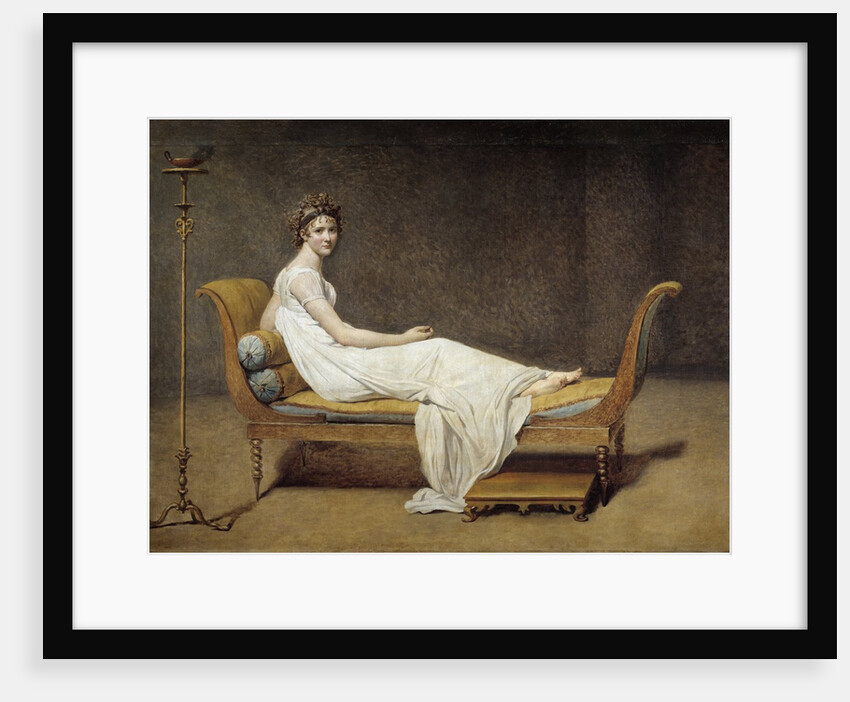 Portrait of Mrs Recamier by by Jacques-Louis David