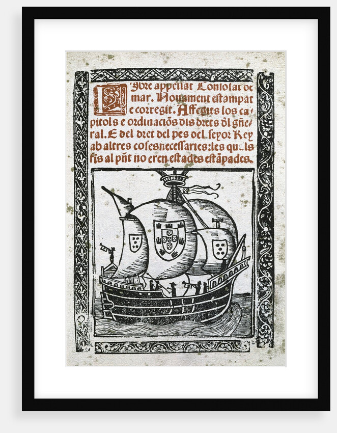 Catalan literature. 14th and 15th Centuries. Book of the Consulate of the Sea. Cover. by Anonymous