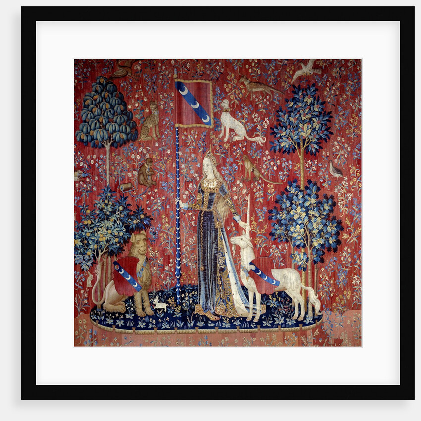 Allegory of touch from the Lady and the Unicorn tapestry by Anonymous