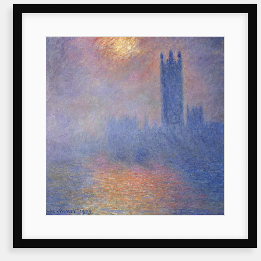 Houses of Parliament, London, with the Sun Breaking Through the Fog by Claude Monet