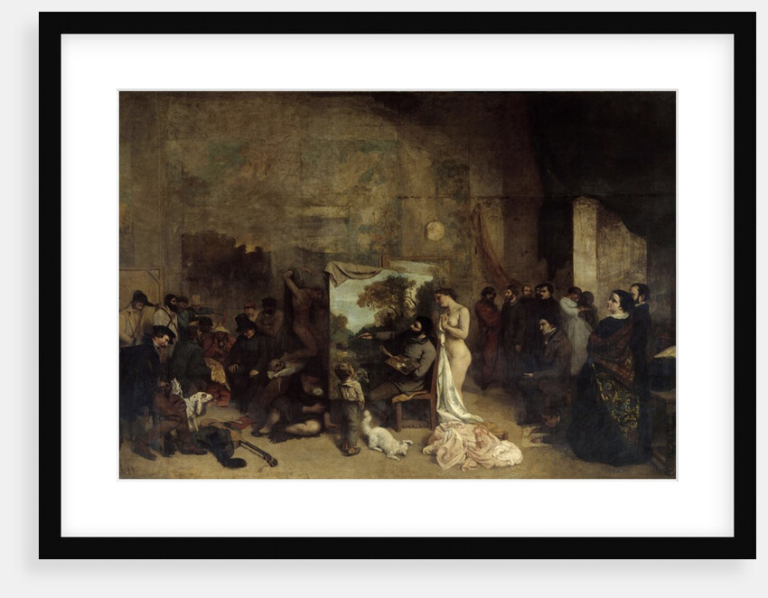 The Studio of the Painter, a Real Allegory by Gustave Courbet