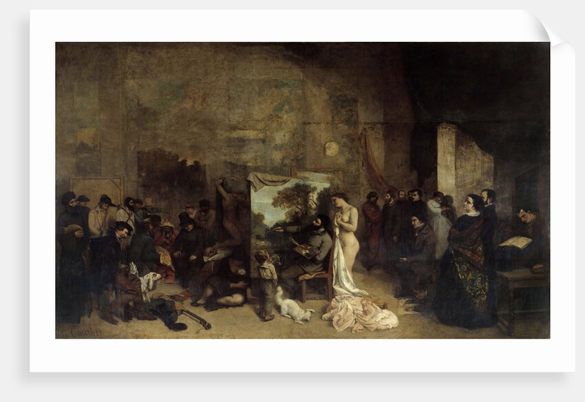 The Studio of the Painter, a Real Allegory by Gustave Courbet