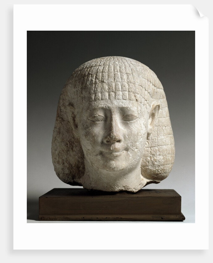 Ancient Egyptian head of a man by Anonymous