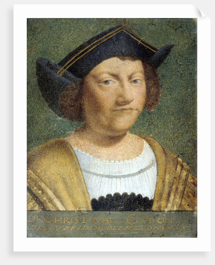 Portrait of the navigator Christopher Columbus by Anonymous