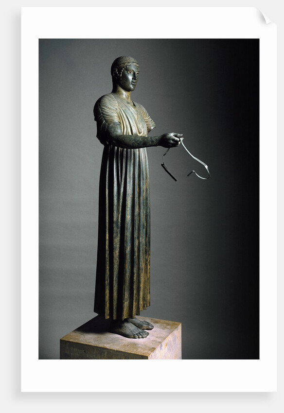 The Charioteer of Delphi, also known as Heniokhos by Anonymous