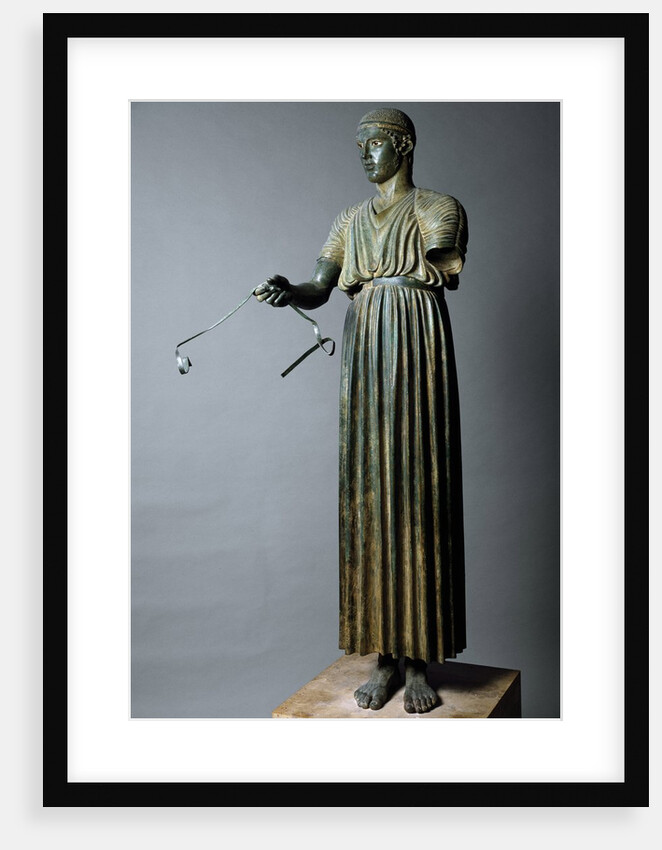 The Charioteer of Delphi, also known as Heniokhos by Anonymous