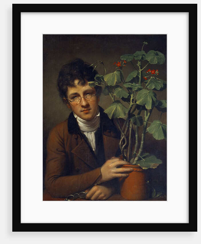 Rubens Peale With a Geranium by Rembrandt Peale