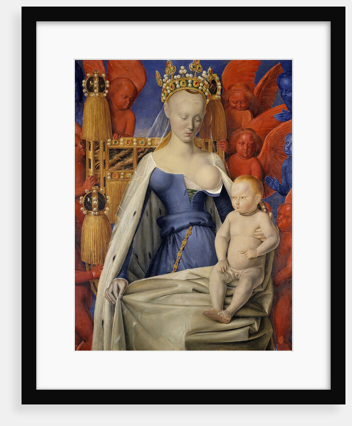 Virgin and Child Surrounded by Cherubim and Seraphim by Jean Fouquet