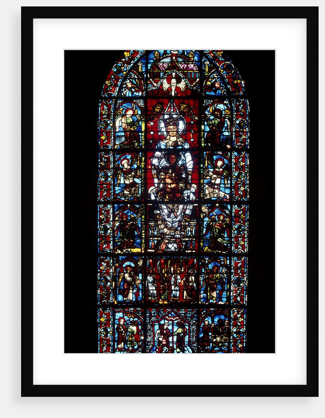 Stained glass window at Chartres Cathedreal by Anonymous
