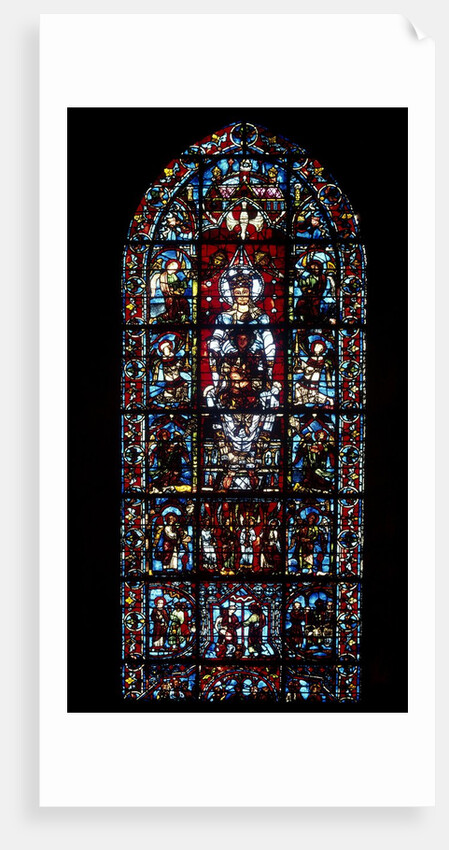 Stained glass window at Chartres Cathedreal by Anonymous