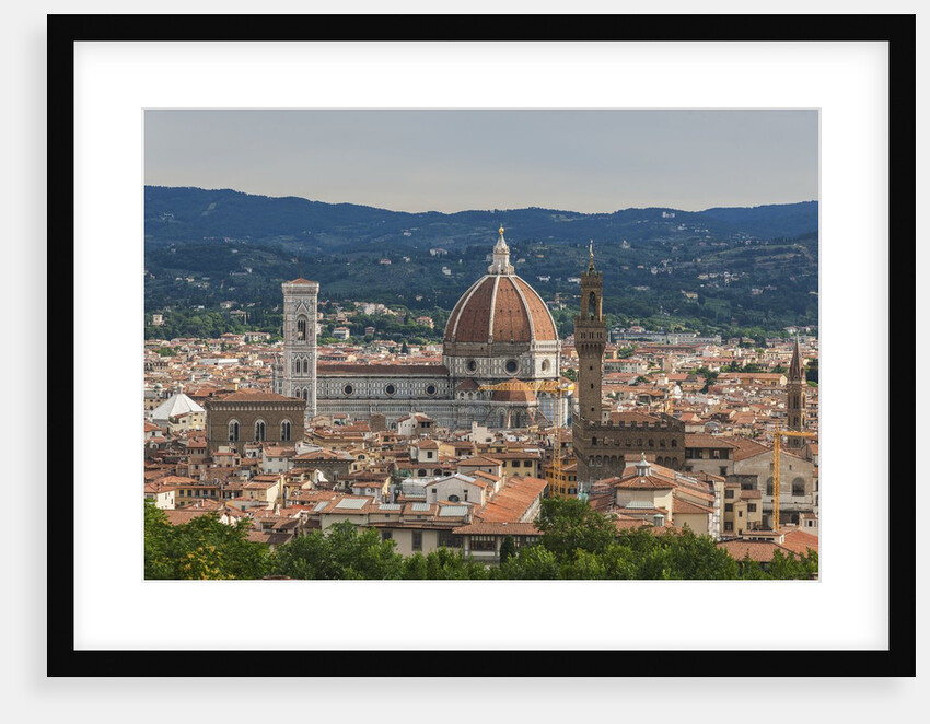 View of Santa Maria del Fiore Cathedral and Palazzo Vecchio from Forte Belvedere by Anonymous