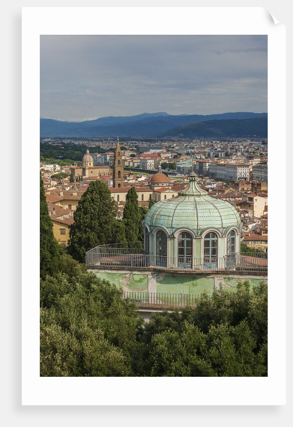 View of Boboli Garden and Kafehaus from Forte Belvedere, by Anonymous