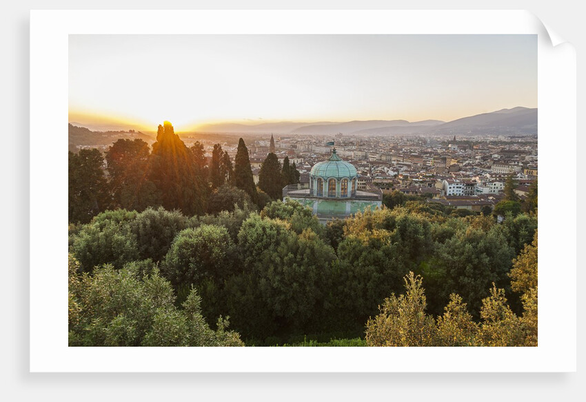 View of Boboli Garden and Kafehaus from Forte Belvedere, by Anonymous