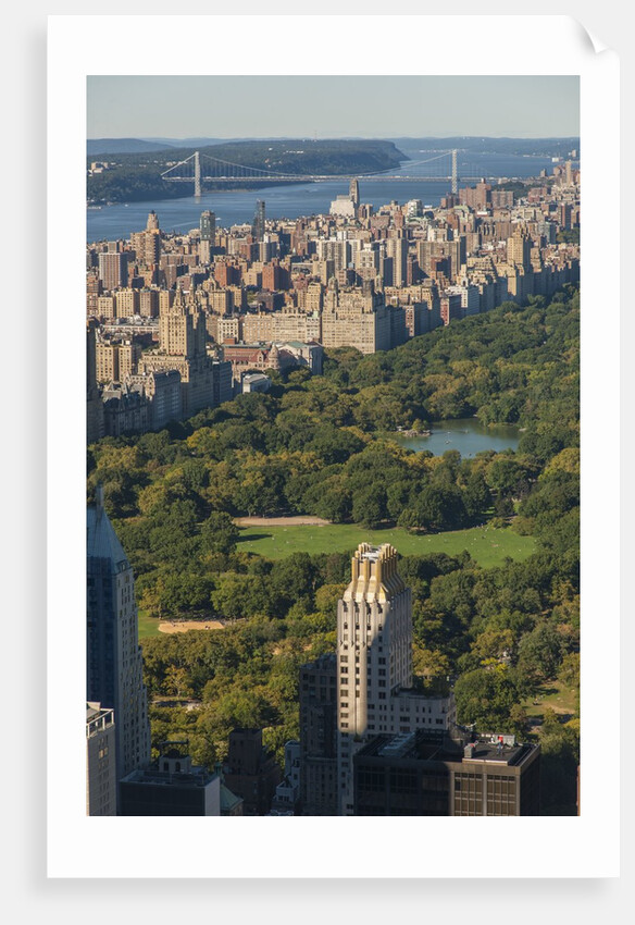 View of the town from Rockefeller Center Terrace by Anonymous
