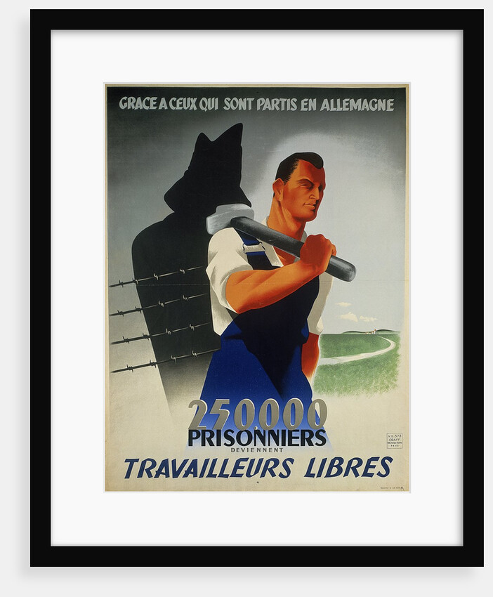 Propaganda poster of the Vichy France in favour of the STO, 1943 by Anonymous