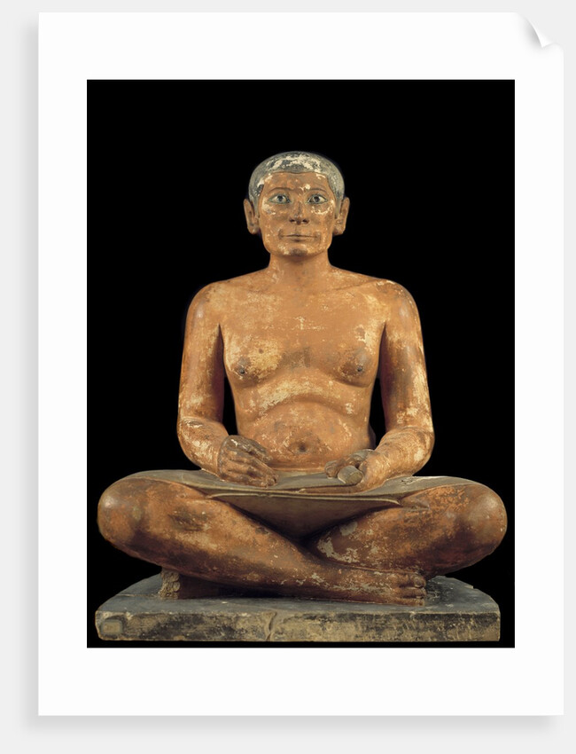 Ancient Egyptian statue of Seated Scribe by Anonymous