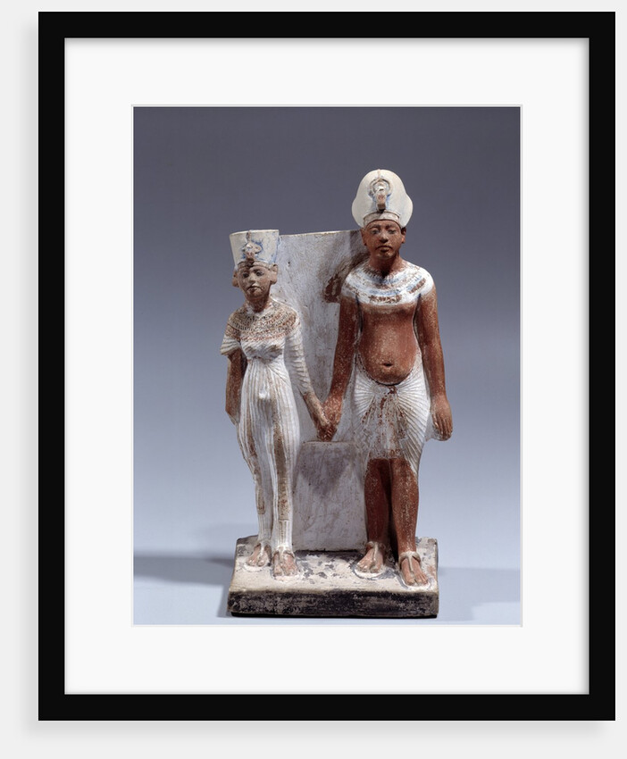 Statuette of Amenophis IV (Akhenaten) and Nefertiti by Anonymous