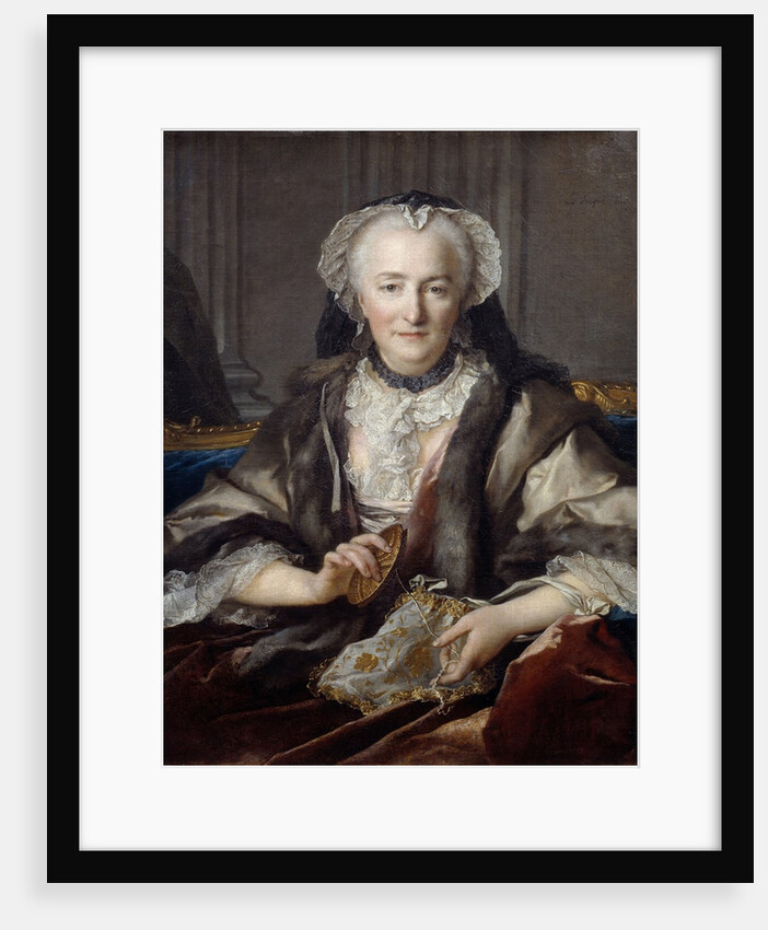 Portrait of Anne Jarry, Madame Dange by Louis Tocque