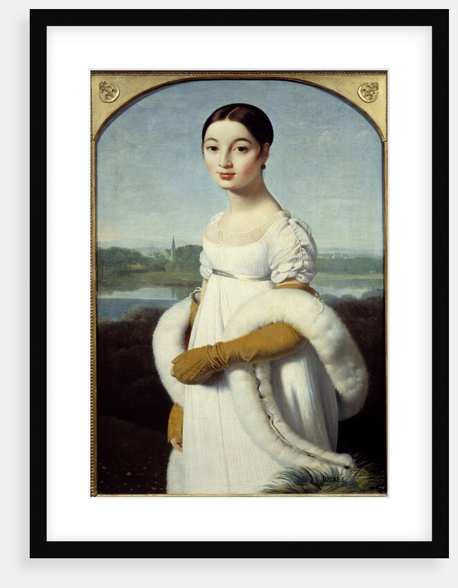 Portrait of Mademoiselle Caroline Riviere by Jean-Auguste-Dominique Ingres
