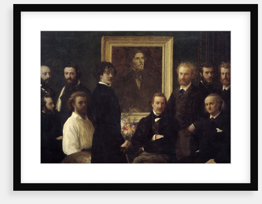Tribute to Eugene Delacroix. Painting by Henri Fantin Latour