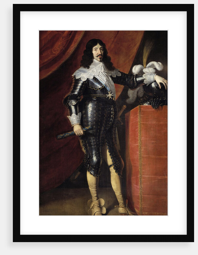 Portrait of Louis XIII, French School by Anonymous