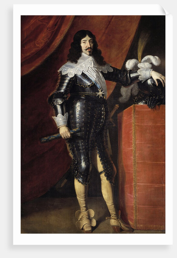 Portrait of Louis XIII, French School by Anonymous