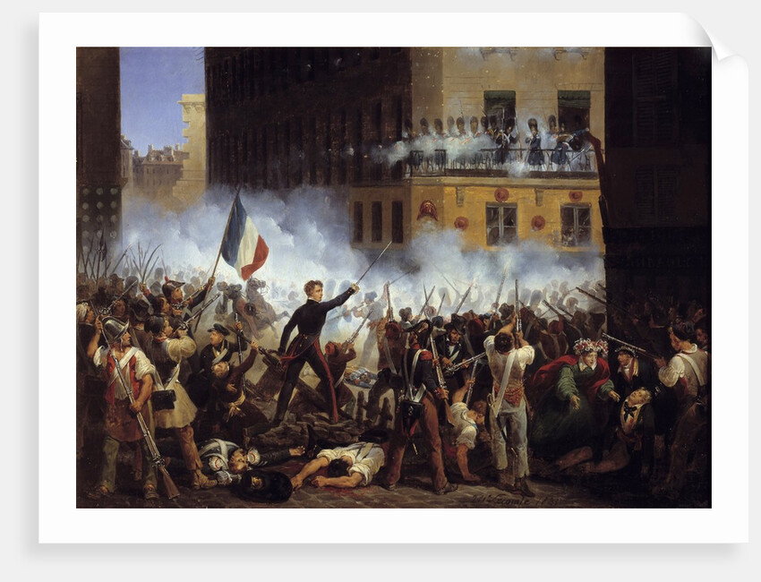 Rohan Road Combat, 29 July 1830 by Hippolyte Lecomte