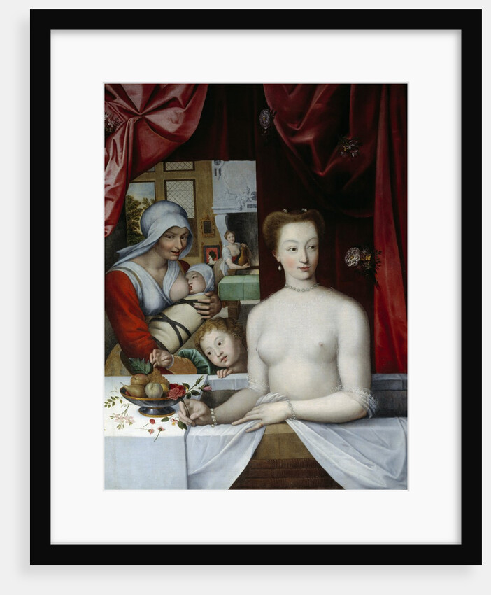 Gabrielle d'Estrees in her bath by Anonymous