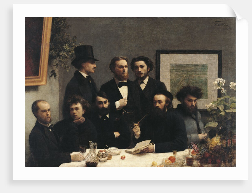 A Corner of the Table by Ignace Henri Fantin-Latour