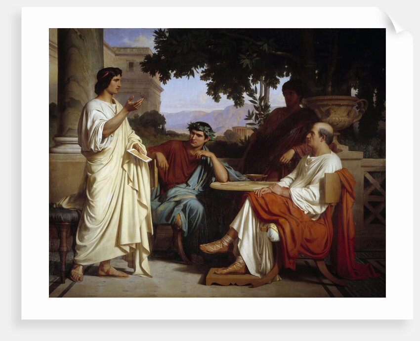 Horace, Virgil and Varius at the house of Maecenas by Charles Francois Jalabert