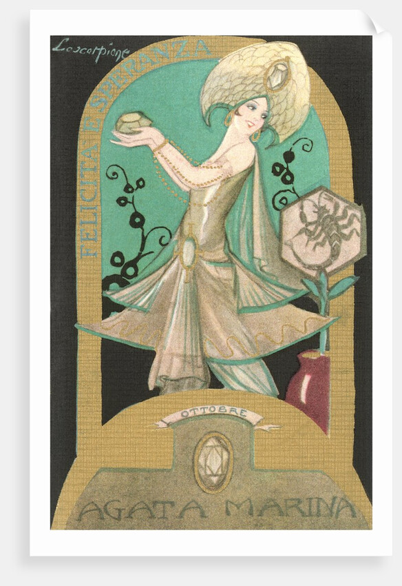 Italian Month Signs, October by Anonymous