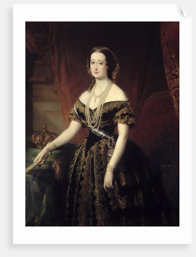 Portrait of Eugenie by Dubufe Edouard Louis Dubufe