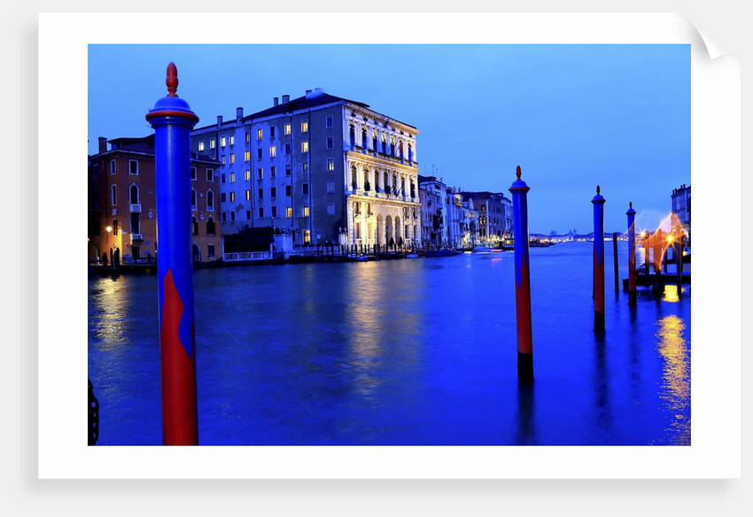 Canal Grande, view near the Accademia bridge. by Anonymous