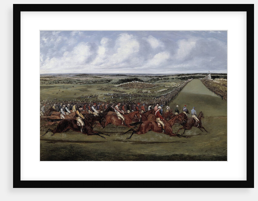 At the turn, "Gladiateur" winner of the English derby by Henry Alken