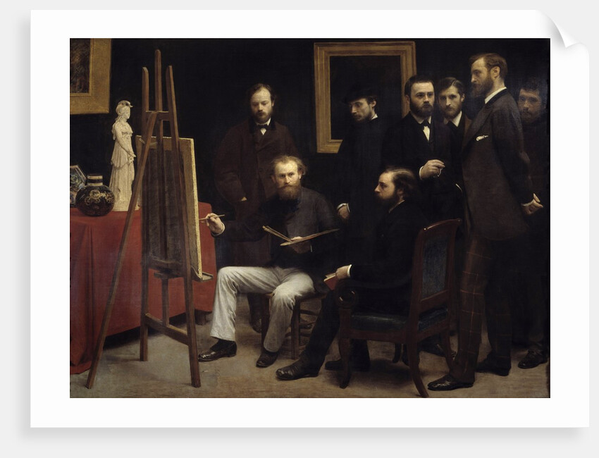 A workshop at the Batignolles by Pierre Auguste Renoir