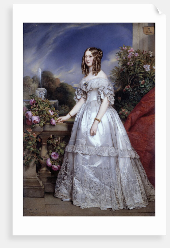 Portrait of the Duchess of Nemours by M.P. Julien Laurent