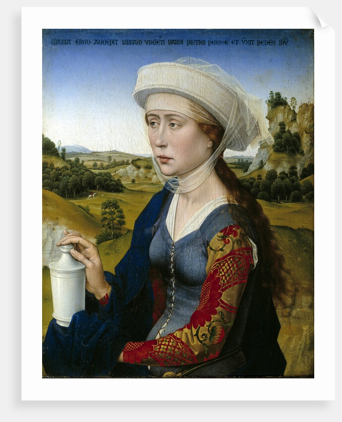 Mary Magdalene from the Triptych of the Braque Family by Rogier van der Weyden