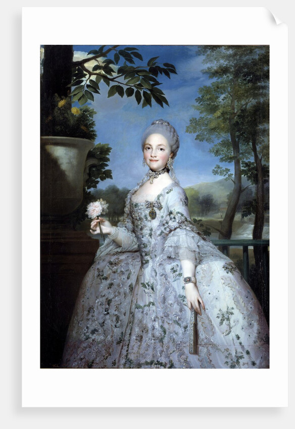 Portrait of Marie Louise of Parma, Princess of Asturias by Anton Raphael Mengs