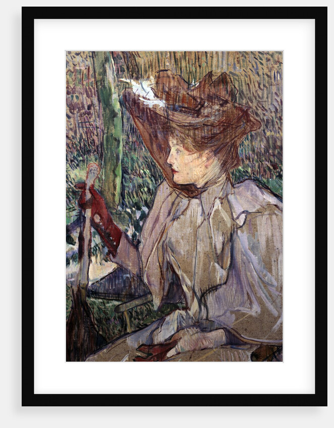 Portrait of Honorine Platzer (Woman with Gloves) by Henri de Toulouse-Lautrec