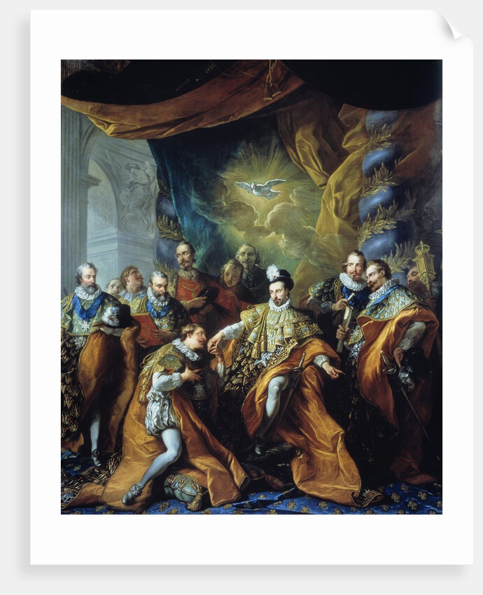 Institution of the Order of the Holy Spirit by Henry III by Louis Michel van Loo
