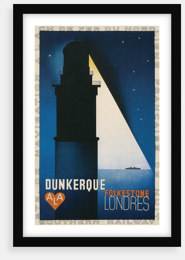 Travel Poster for Channel Crossing by Anonymous