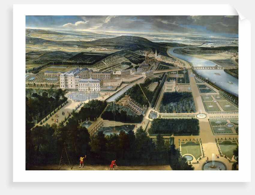 View of the castle and garden of Saint Cloud by Etienne Allegrain